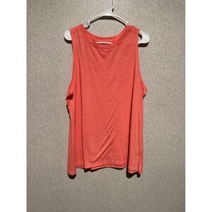 Athletic Works Womens XXL 2XG 20 Coral Orange Space‎ Dye Sleeveless Tank Top